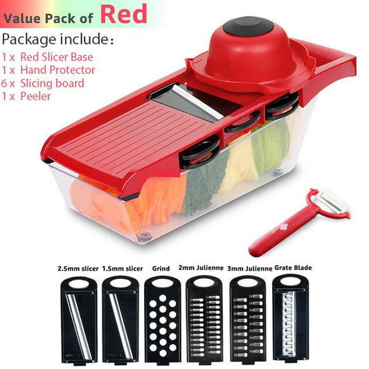 Multifunctional Vegetable Cutter and Slicer with Kitchen Accessories